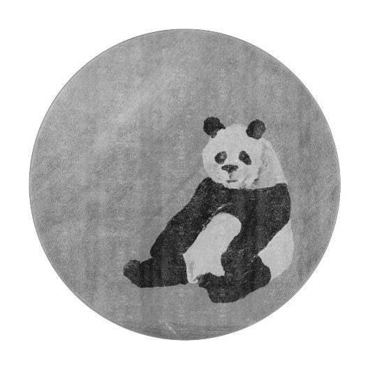 Hi, Panda! Round Cutting Board Snijplank (Voorkant)