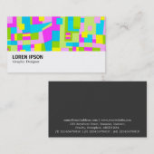 Hi-Phi - 0120 - Abstract kleurrijk Visitekaartje (Voorkant / Achterkant)