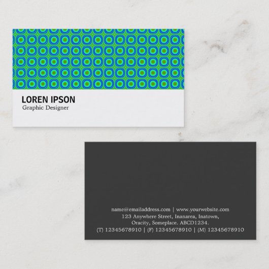 Hi-Phi - 0164 - Fractal Spots Visitekaartje (Voorkant / Achterkant)