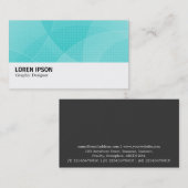 Hi-Phi - 0170 - Curven - Cyaan Visitekaartje (Voorkant / Achterkant)