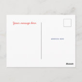 Hi Popsicle in Blue Coral Fun gepersonaliseerd scr Briefkaart (Achterkant)