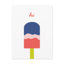 Hi Popsicle in Blue Coral Fun gepersonaliseerd scr