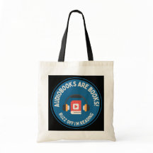 Hi Res Audiobook Lover Canvas tas Donker