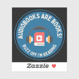 Hi Res Audiobook Lover Laptop Sticker Vierkant