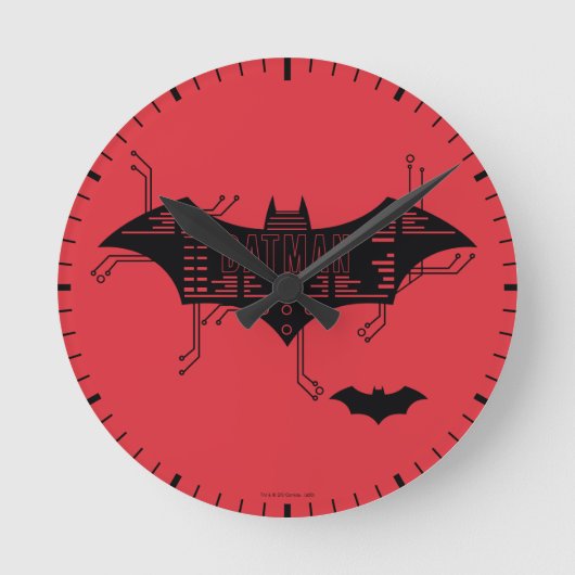 Hi-Tech Bat Circuit-Logo Ronde Klok (Voorkant)