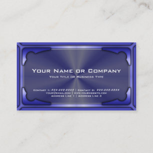 Hi Tech Faux Metallic Kaart Versie 1 met Foto Visitekaartje