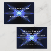 Hi-Tech Futuristic Business Card-sjabloon Visitekaartje (Voorkant / Achterkant)