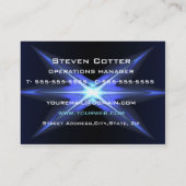 Hi-Tech Futuristic Business Card-sjabloon Visitekaartje (Achterkant)
