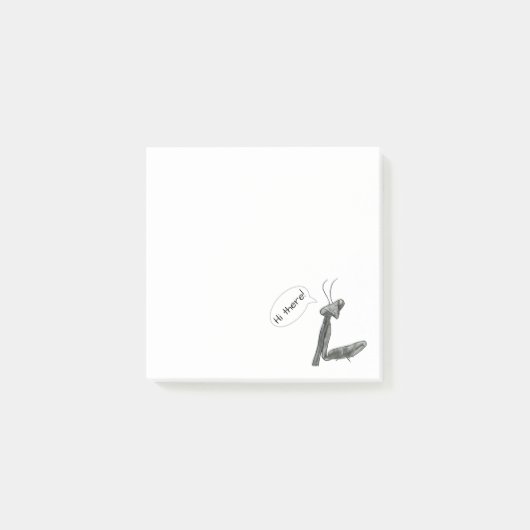 Hi there Praying Mantis Post-it® Notes (Voorkant)