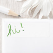 "HI"-Waterverf Etiket (Insitu)