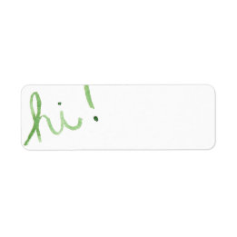 "HI"-Waterverf Etiket