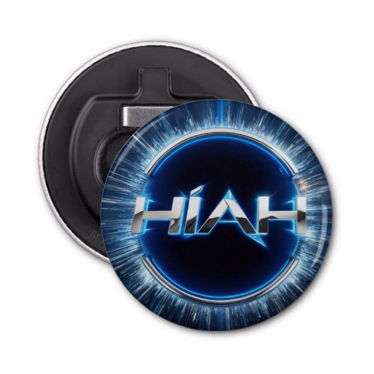 HIAH flesopener Button Flesopener (Voorkant)