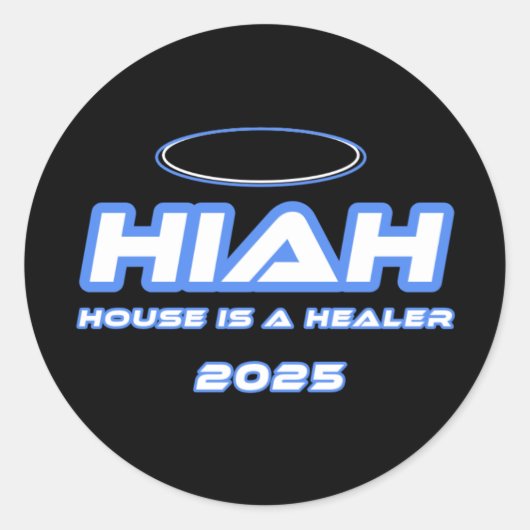 HIAH House is een genezer Sticker blad (Voorkant)