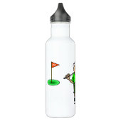 Hiar gris Male Golfer Bouteille d'eau personnalisé (Gauche)