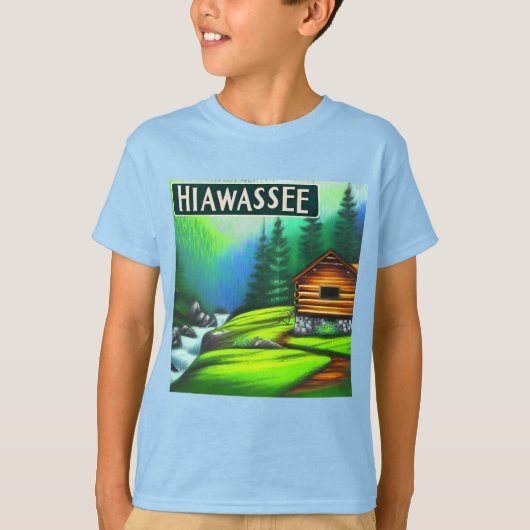 Hiawassee, GA Mountain Cabine T-Shirt (Devant)