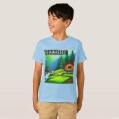 Hiawassee, GA Mountain Cabine T-Shirt (Devant entier)