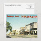 Hiawatha Kansas Briefkaart (Voorkant / Achterkant)
