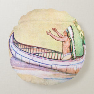 Hiawatha Magic Canoe Rond Kussen