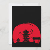 Hibachi Birthday Dinner Hibachi Party Kaart (Achterkant)