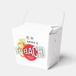 Hibachi Chef Japans Sushi BBQ Draak Verjaardag Bedankdoosjes