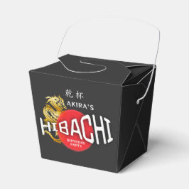 Hibachi Chef Japanse BBQ Sushi Dragon Verjaardag Bedankdoosjes