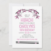 Hibachi Invitation d'anniversaire (Devant)