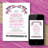 Hibachi Invitation d'anniversaire