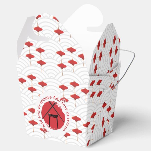 Hibachi Thema Torri Gate Japans Verjaardagsfeest Bedankdoosjes (Geopend)