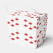 Hibachi Thema Torri Gate Japans Verjaardagsfeest Bedankdoosjes (Achterkant)