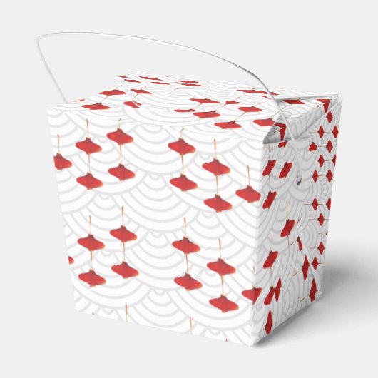 Hibachi Thema Torri Gate Japans Verjaardagsfeest Bedankdoosjes (Achterkant)