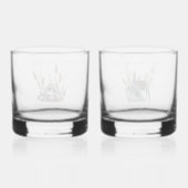 Hiball eendenbril whisky glas (Achterkant)