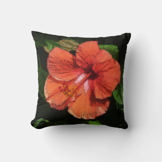 Hibiscus 424 Pillow Kussen (Voorkant)