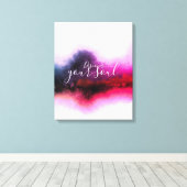 HIBISCUS ABSTRACT CANVAS AFDRUK (Insitu (Houten vloer))