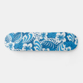 Hibiscus abstracte florale skateboard (Horizontaal)