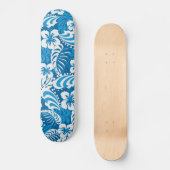 Hibiscus abstracte florale skateboard (Voorkant)
