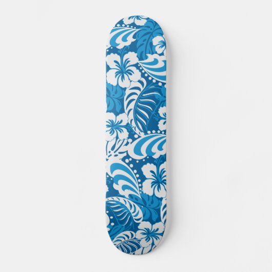 Hibiscus abstracte florale skateboard (Voorkant)