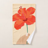 Hibiscus-affectie Bad Handdoek (Handdoek)
