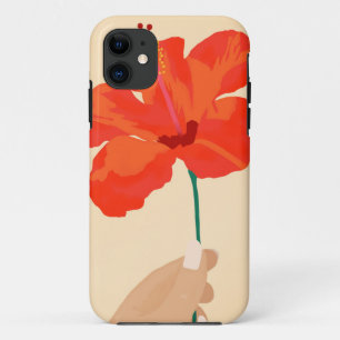 Hibiscus-affectie iPhone 11 Hoesje