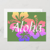 Hibiscus Aloha Briefkaart (Voorkant / Achterkant)