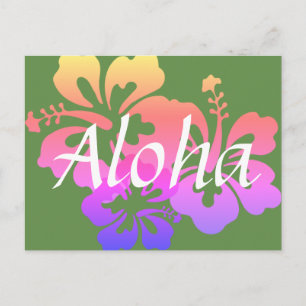 Hibiscus Aloha Briefkaart