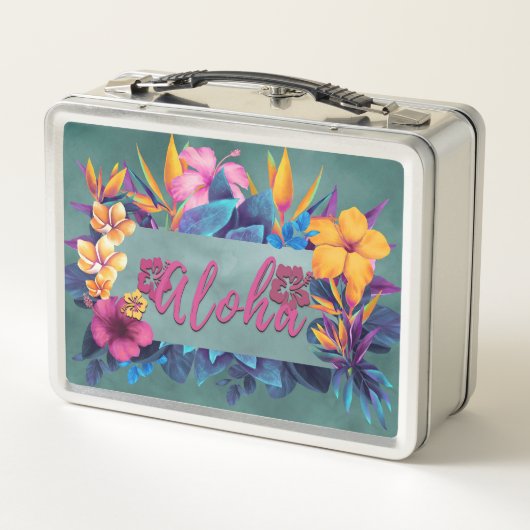Hibiscus Aloha Salutation Lunchbox (Dos)