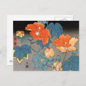 Hibiscus, Ando Hiroshige Briefkaart (Voorkant / Achterkant)