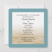 Hibiscus Beach Mariage Invitation Dans Le Sable (Dos)