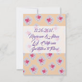 Hibiscus blanc Enregistrer la carte de date (Dos)