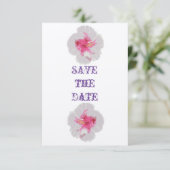 Hibiscus blanc Enregistrer la carte de date (Debout devant)