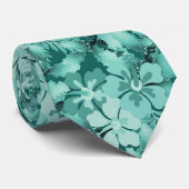 Hibiscus Bleu à Holly Cravate de Noël tropicale (Roulé)