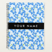 Hibiscus Bleu, Fleurs Bleues, Votre Nom (Devant)