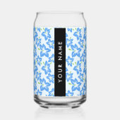 Hibiscus Bleu, Fleurs Bleues, Votre Nom (Recto)