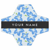 Hibiscus Bleu, Fleurs Bleues, Votre Nom (Plat)