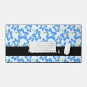 Hibiscus Bleu, Fleurs Bleues, Votre Nom (Clavier et souris)
